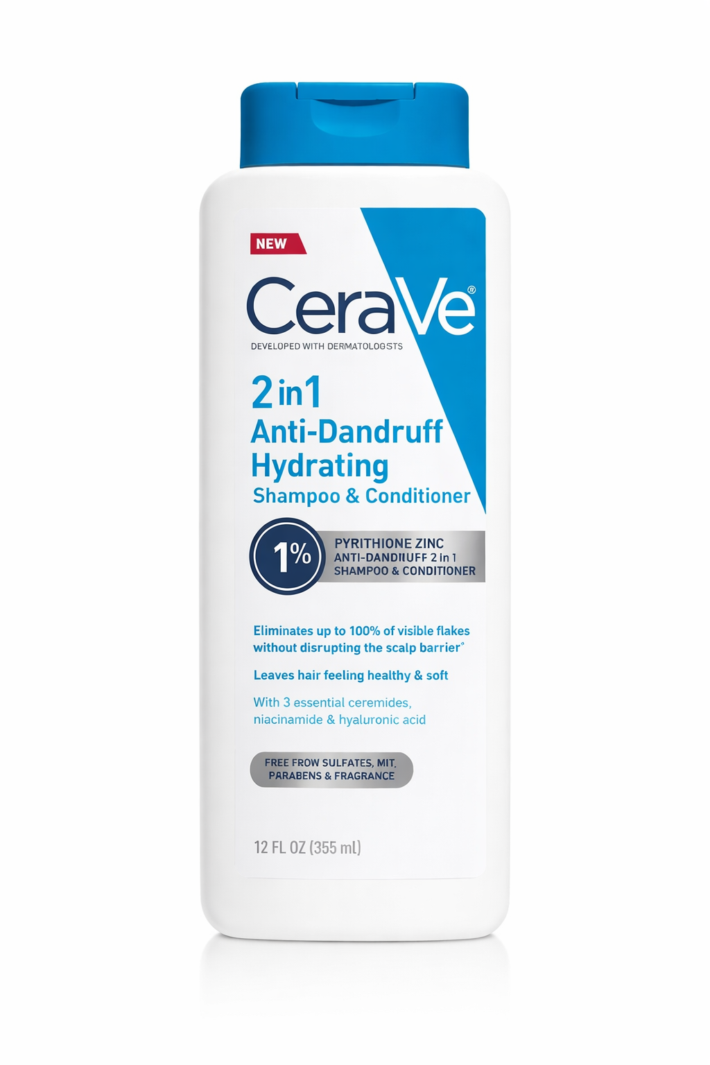 CeraVe 2-in-1 Anti-Dandruff Hydrating Shampoo & Conditioner