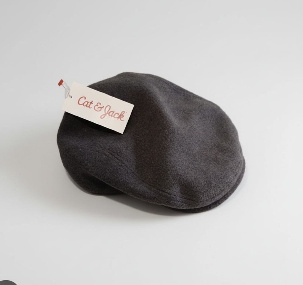 ๐งข Cat & Jack Toddler Flat Cap โ Gray