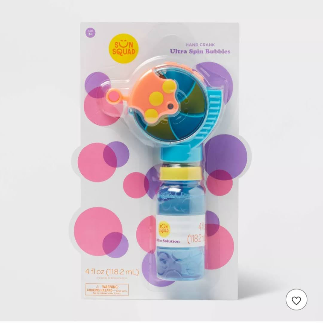 Sun Squad™ Ultra Spin Bubbles – Bubble Blower Toy for Kids 🫧🎉