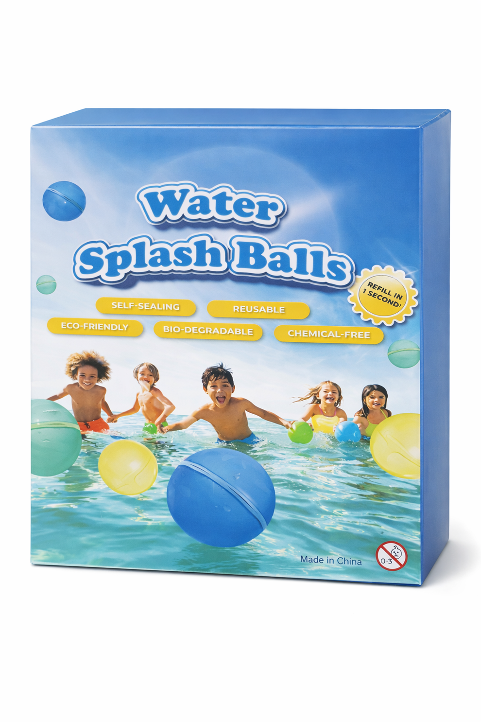 Water Splash Balls – 10-Piece Reusable Set – AXA Quick Picks