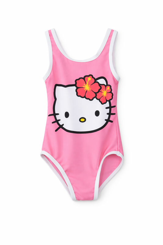 Girls’ one-piece swimsuit.