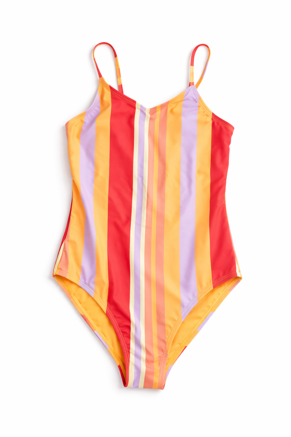 Girls’ Sunset Stripe One-Piece Swimsuit