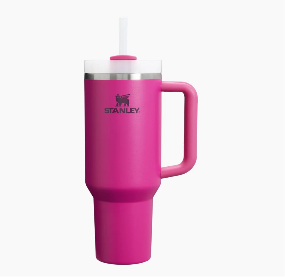 🌸✨ Stanley Quencher H2.0 Tumbler – 40 oz Fuchsia Pink Edition