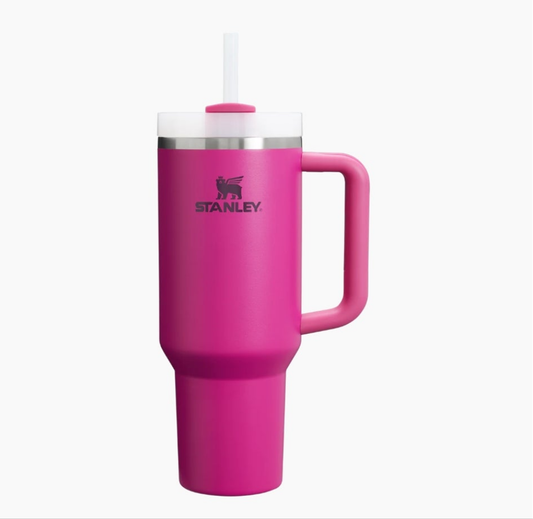 🌸✨ Stanley Quencher H2.0 Tumbler – 40 oz Fuchsia Pink Edition