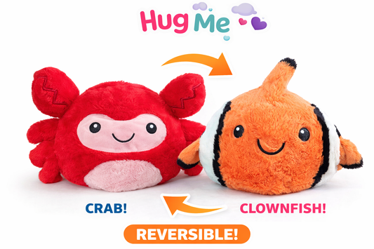 Reversible Plush Crab &amp; Clownfish Toy