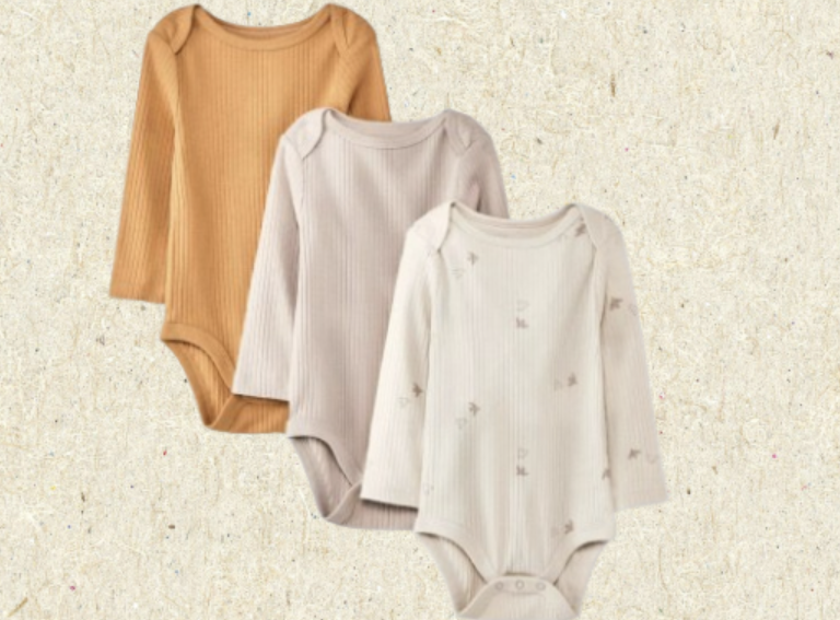 Cloud Island™ Baby Long Sleeve Bodysuit Set – 0–3M (3 Pack) 👶🌙✨