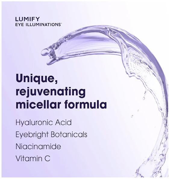 🌿✨ Bausch + Lomb Lumify Eye Illuminations Cleansing Water & Eye Makeup Remover (160mL)