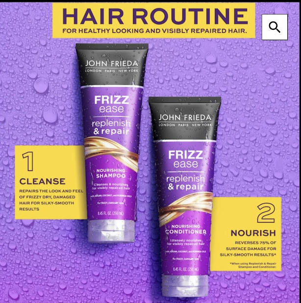 John Frieda Frizz Ease Replenish & Repair Shampoo & Conditioner