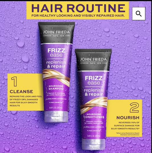John Frieda Frizz Ease Replenish & Repair Shampoo & Conditioner