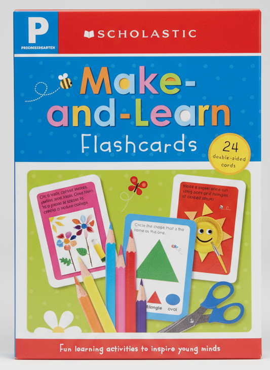 3-Pack Bundle. Scholastic Make-and-Learn Flashcards
