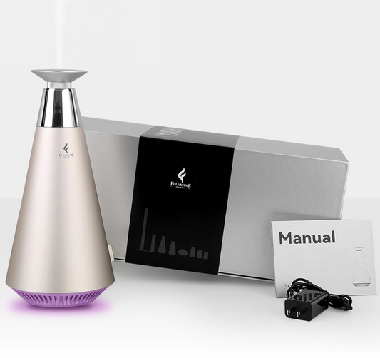 Wireless Essential Oil Diffuser, Smart Bluetooth Diffuser, Waterless Cold Air Diffusion 1000 Sq.ft, Rechargeable Aromatherapy Diffuser
