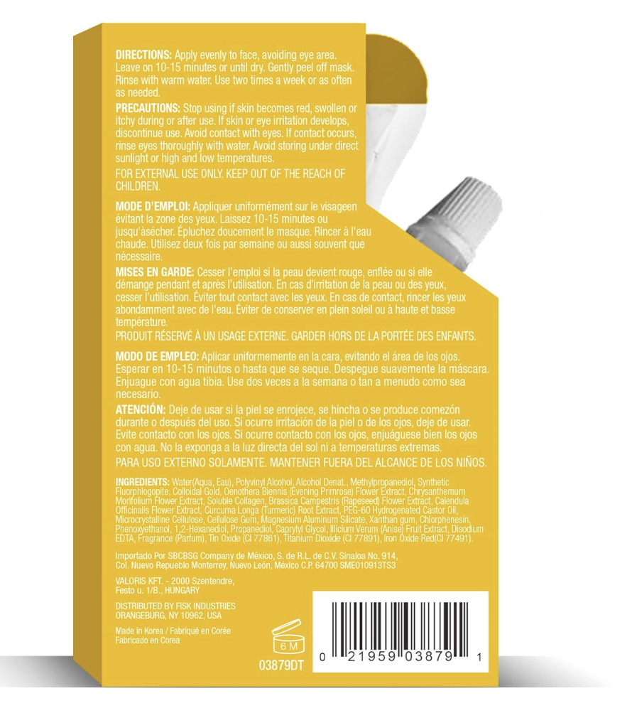 Dermactin Clarifying Turmeric Peel-Off Mask