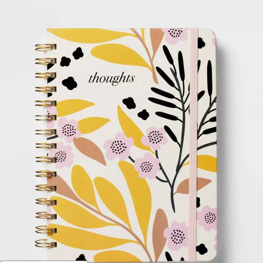 Threshold™ Botanical Hardcover Notebook – “Thoughts” – 240 Pages 📓🌿✨