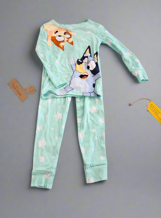💙 Bluey 2-Piece Pajama Set – Long Sleeve Top & Pants (Size 5T)