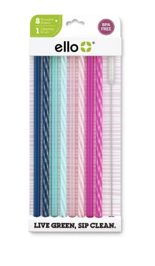 Reusable Straw Set with Cleaning Brush