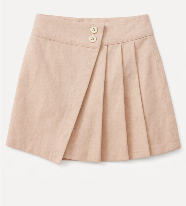 Justice Girls Asymmetrical Pleated Skirt
