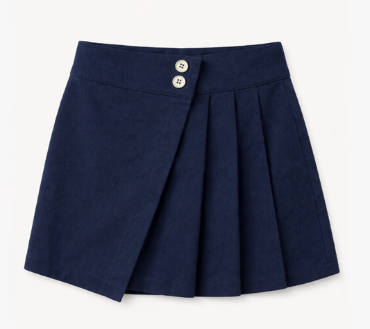 Asymmetrical Pleated Skirt