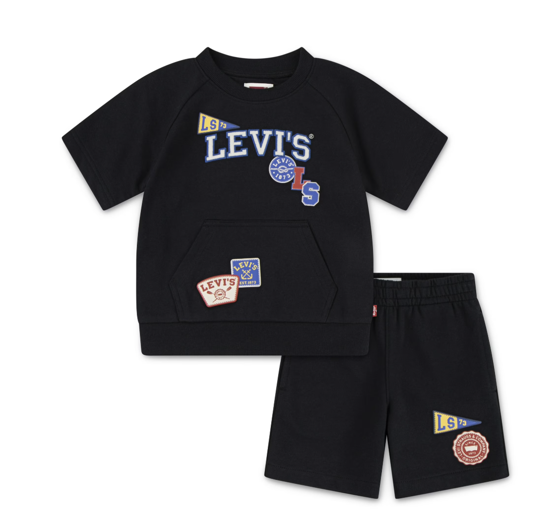 Levi's Toddler Logo Sweatshirt & Short Set