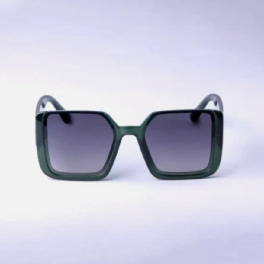 Women’s Oversized Square Sunglasses – A New Day™ (Dark Green)