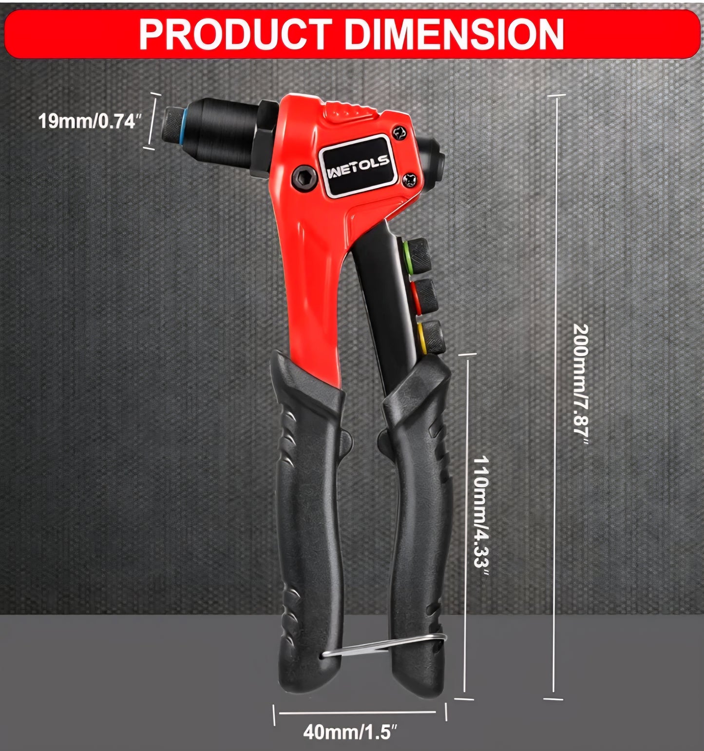 🔧 WETOLS Pop Rivet Gun Kit – Complete Riveting Solution