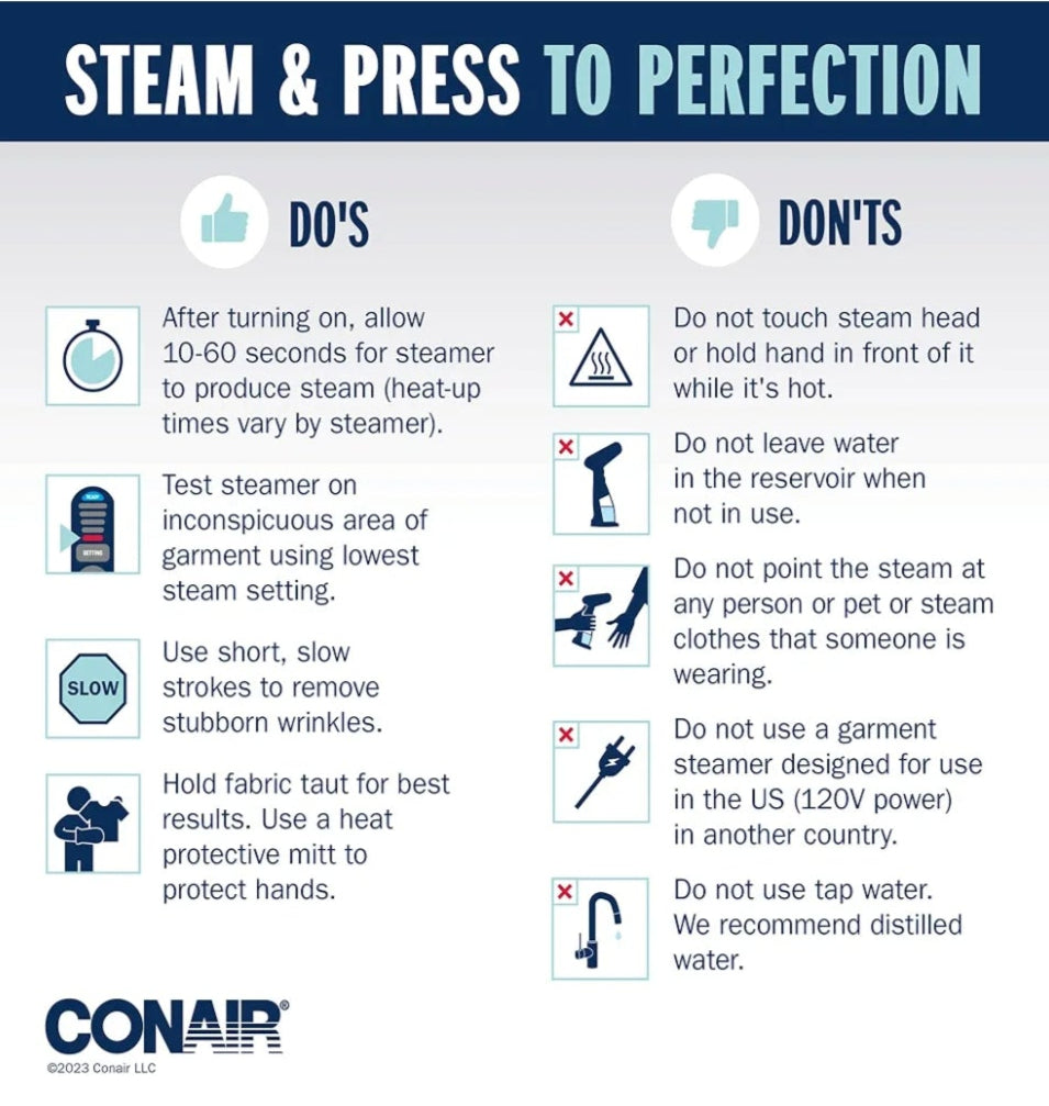 ✨ Conair Handheld Travel Steamer – 1100W