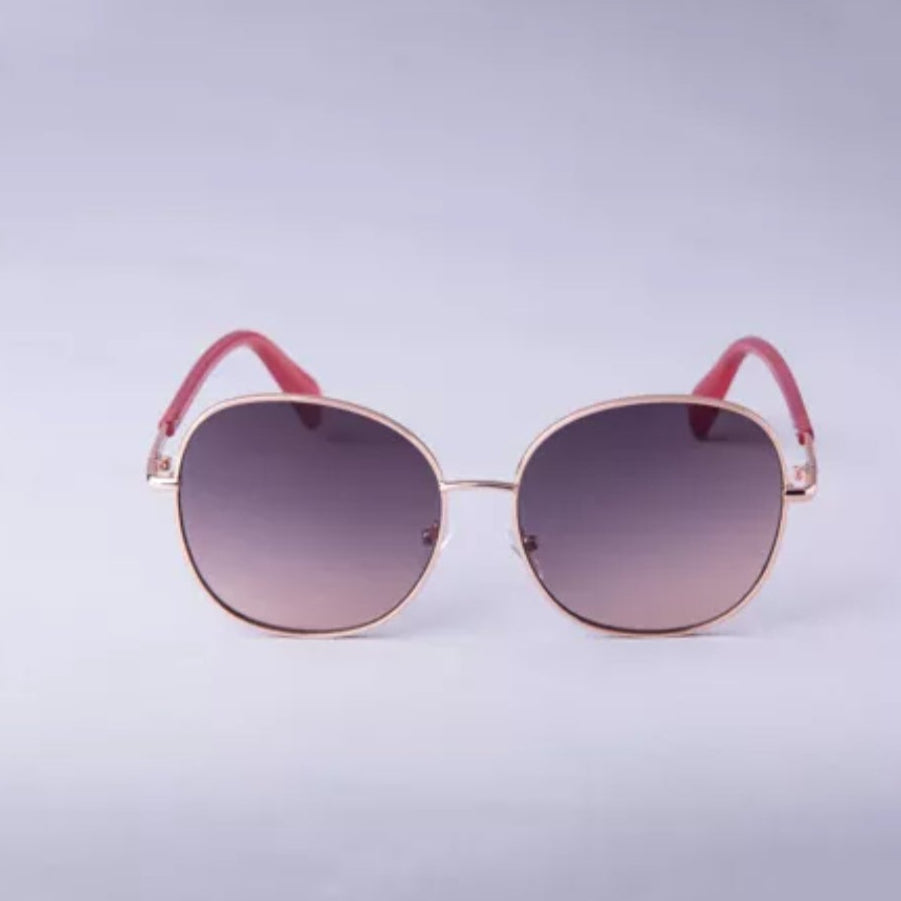 Women’s Oversized Round Metal Sunglasses – A New Day™ (Rose Gold)