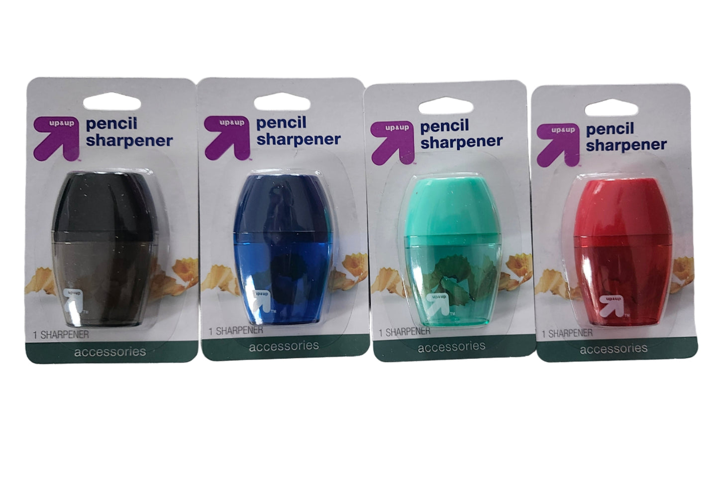 ✏️ 4-Pack Pencil Sharpeners – Assorted Colors